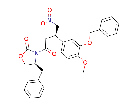(4S,3'R)-3-<3-(3-Benzyloxy-4-methoxyphenyl)-4-nitrobutyryl>4-benzyl-2-oxazolidinon