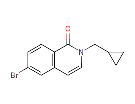 Molecular Structure of 1070294-27-7 (6-bromo-2-(2-cyclopropanemethyl)isoquinolin-1(2H)-one)
