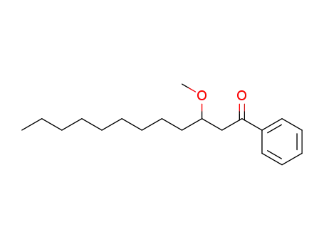 Molecular Structure of 124888-32-0 (3-methoxy-1-phenyl-1-dodecanone)