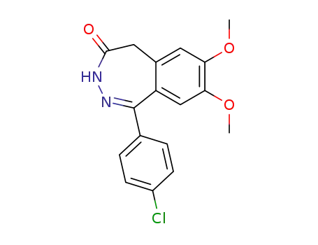 4H-2,3-Benzodiazepin-4-one,
1-(4-chlorophenyl)-3,5-dihydro-7,8-dimethoxy-