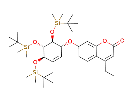 4-Ethyl-7-[(1R,4R,5S,6S)-4,5,6-tris-(tert-butyl-dimethyl-silanyloxy)-cyclohex-2-enyloxy]-chromen-2-one