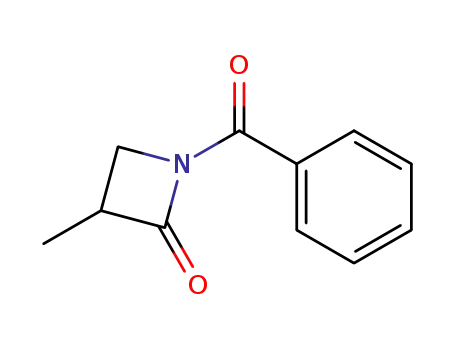 Molecular Structure of 172373-55-6 (2-Azetidinone,  1-benzoyl-3-methyl-)
