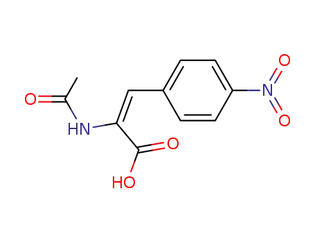 Molecular Structure of 1081844-77-0 ((2E)-2-(acetylamino)-3-(4-nitrophenyl)prop-2-enoic acid)