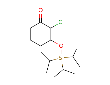 Molecular Structure of 172685-03-9 (2-chloro-3-(triisopropylsiloxy)cyclohexanone)
