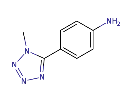 Molecular Structure of 382637-68-5 (4-(1-Methyl-1H-tetrazol-5-yl)phenylAmine)