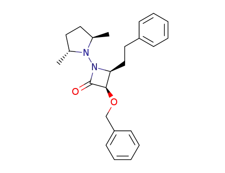 (3R,4S)-cis-3-benzyloxy-1-[(2R,5R)-2,5-dimethylpyrrolidin-1-yl]-4-phenylethylazetidin-2-one