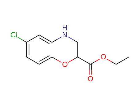 6-CHLORO-3,4-DIHYDRO-2H-BENZO[1,4]OXAZINE-2-CARBOXYLIC ACID 에틸 에스테르