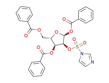 alpha-L-Ribofuranose 1,3,5-tribenzoate 2-(1H-imidazole-1-sulfonate)
