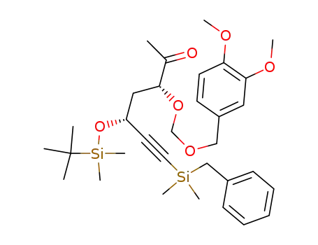 (3R,5R)-7-(Benzyl-dimethyl-silanyl)-5-(tert-butyl-dimethyl-silanyloxy)-3-(3,4-dimethoxy-benzyloxymethoxy)-hept-6-yn-2-one