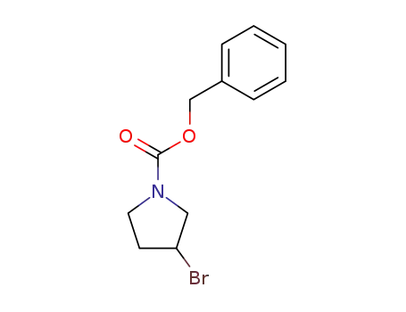 Molecular Structure of 1353995-89-7 ((S)-3-BroMo-pyrrolidine-1-carboxylic acid benzyl ester)