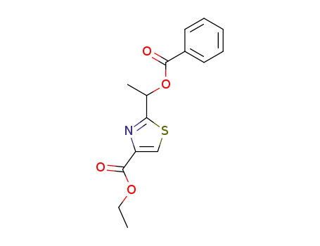 Molecular Structure of 76275-85-9 (ethyl 2-<1-(benzoyloxy)ethyl>thiazole-4-carboxylate)