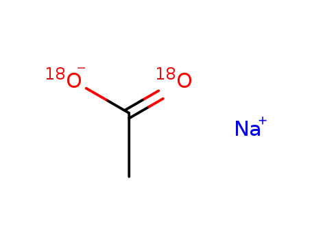 Molecular Structure of 66012-98-4 (SODIUM ACETATE-18O2)