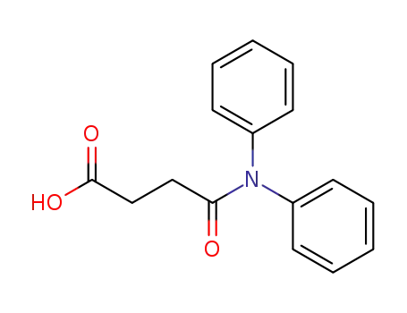 Molecular Structure of 77778-94-0 (Butanoic acid, 4-(diphenylamino)-4-oxo-)