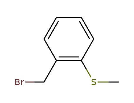 Molecular Structure of 89981-01-1 (1-(bromomethyl)-2-(methylthio)Benzene)