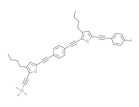 Silane,
[[3-butyl-5-[[4-[[3-butyl-5-[(4-iodophenyl)ethynyl]-2-thienyl]ethynyl]phenyl]
ethynyl]-2-thienyl]ethynyl]trimethyl-