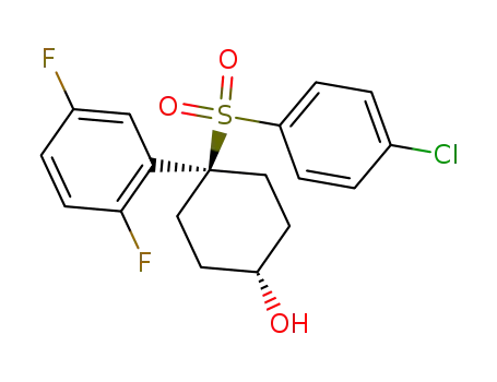 Cyclohexanol, 4-[(4-chlorophenyl)sulfonyl]-4-(2,5-difluorophenyl)-, trans-