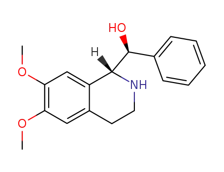 (-)-(1R,αS)-1,2,3,4-tetrahydro-6,7-dimethoxy-α-phenyl-1-isoquinolinemethanol