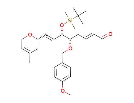 (2E,7E)(5S,6S)-6-(tert-butyldimethylsilyloxy)-5-(4-methoxy-benzyloxy)-8-((2S)-4-methyl-3,6-dihydro-2H-pyran-2-yl)-octa-2,7-dienal