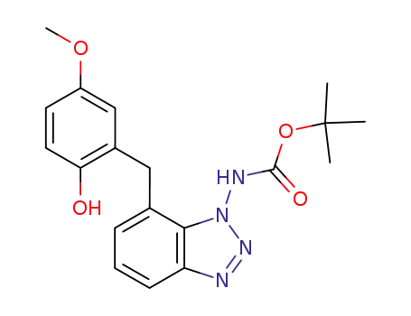 1-(tert-Butoxycarbonylamino)-7-[(2-hydroxy-5-methoxyphenyl)methyl]-1H-benzotriazole