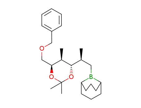 (4R,5S,6S)-4-Benzyloxymethyl-6-[(S)-2-(9-bora-bicyclo[3.3.1]non-9-yl)-1-methyl-ethyl]-2,2,5-trimethyl-[1,3]dioxane