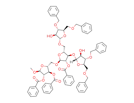 methyl 5-O-[3,5-di-O-(3,5-di-O-benzyl-α-D-arabinofuranosyl)-2-O-benzoyl-α-D-arabinofuranosyl]-2,3-di-O-benzoyl-α-D-arabinofuranoside