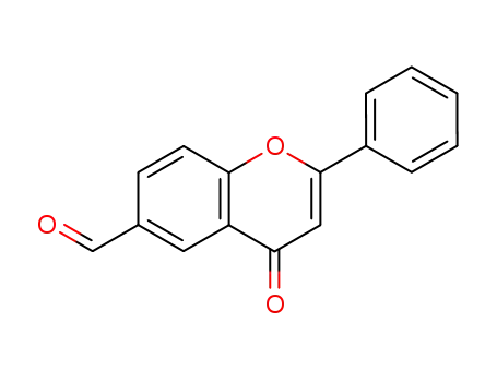Molecular Structure of 50549-48-9 (4-OXO-2-PHENYL-4H-CHROMENE-6-CARBALDEHYDE)
