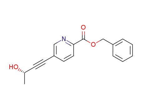 benzyl (S)-5-(3-hydroxy-but-1-ynyl)pyridine-2-carboxylate