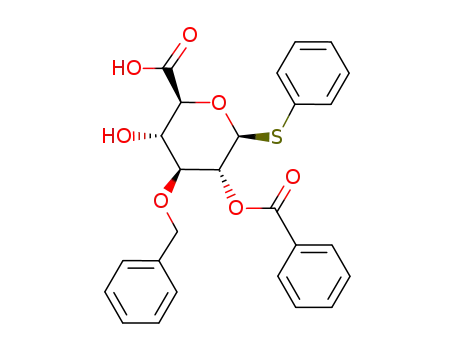 phenyl 2-O-benzoyl-3-O-benzyl-1-thio-β-D-glucopyranosyluronic acid