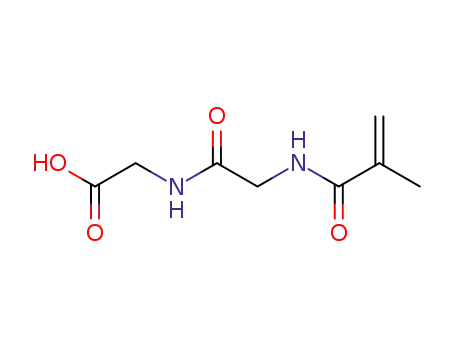 Molecular Structure of 57950-62-6 (Glycine, N-(2-methyl-1-oxo-2-propenyl)glycyl-)