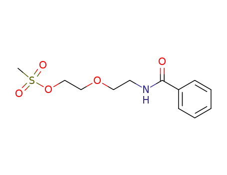 Molecular Structure of 587874-97-3 (Benzamide, N-[2-[2-[(methylsulfonyl)oxy]ethoxy]ethyl]-)