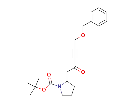 2-(5-benzyloxy-2-oxo-3-pentynyl)-1-(t-butoxycarbonyl)pyrrolidine