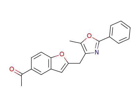 1-[2-(5-methyl-2-phenyloxazol-4-ylmethyl)benzofuran-5-yl]ethanone