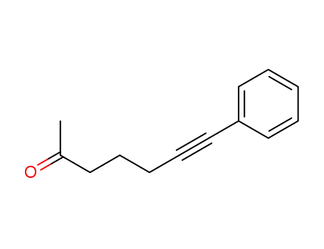Molecular Structure of 130602-10-7 (7-phenyl-6-heptyn-2-one)
