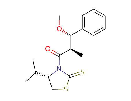 2-Thiazolidinethione,
3-[(2R,3S)-3-methoxy-2-methyl-1-oxo-3-phenylpropyl]-4-(1-methylethyl)-
, (4S)-