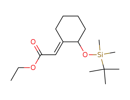 (E)-2-(tert-butyldimethylsiloxy)<(1-carboethoxy)methylidene>cyclohexane