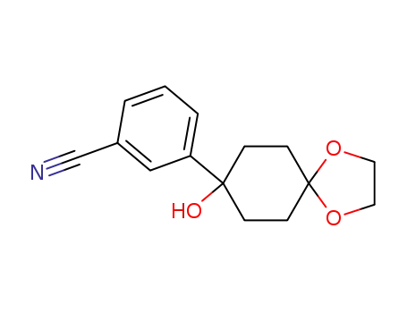 Benzonitrile, 3-(8-hydroxy-1,4-dioxaspiro[4.5]dec-8-yl)-