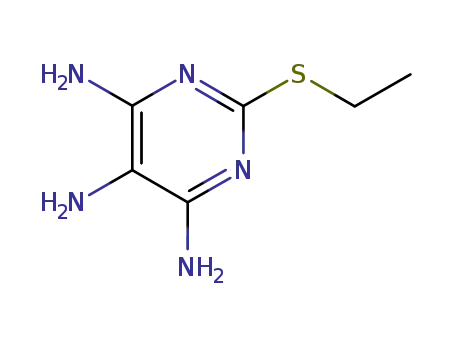 Molecular Structure of 73000-30-3 (2-ethylsulfanylpyrimidine-4,5,6-triamine)