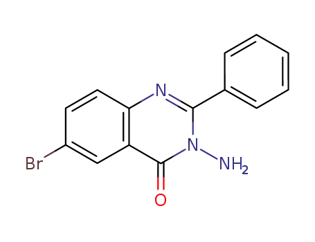 Molecular Structure of 115754-65-9 (4(3H)-Quinazolinone, 3-amino-6-bromo-2-phenyl-)