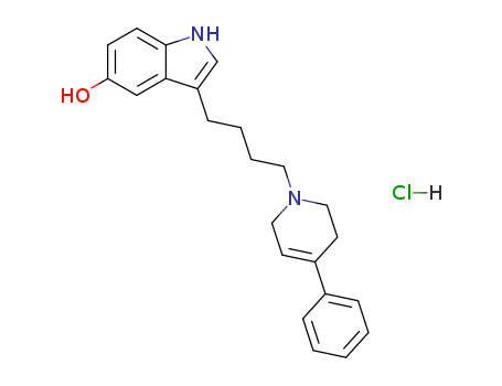 1H-Indol-5-ol, 3-[4-(3,6-dihydro-4-phenyl-1(2H)-pyridinyl)butyl]-, monohydrochloride