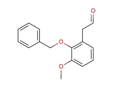 Molecular Structure of 211935-30-7 (2-(2-Benzyloxy-3-methoxyphenyl)acetaldehyde)