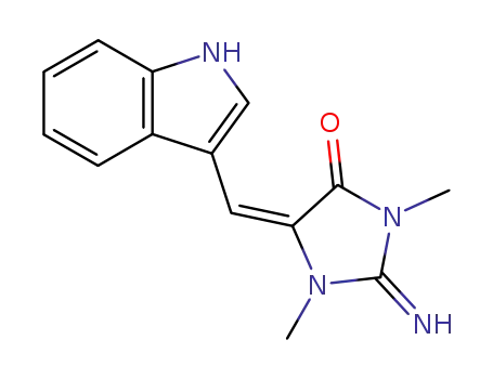 2-Imino-5-(1H-indol-3-ylmethylene)-1,3-dimethylimidazolidin-4-one