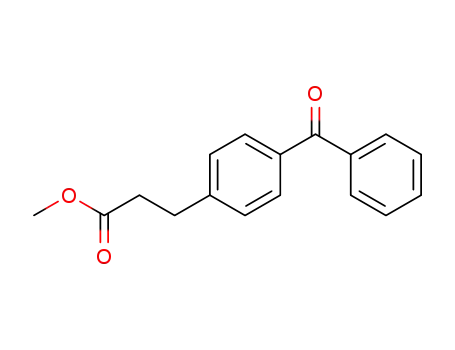 Molecular Structure of 54411-77-7 (4-Benzoylbenzenepropionic acid methyl ester)