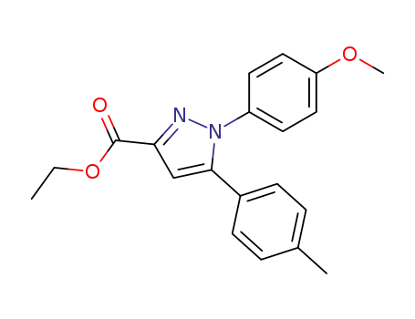 1H-Pyrazole-3-carboxylic acid,
1-(4-methoxyphenyl)-5-(4-methylphenyl)-, ethyl ester
