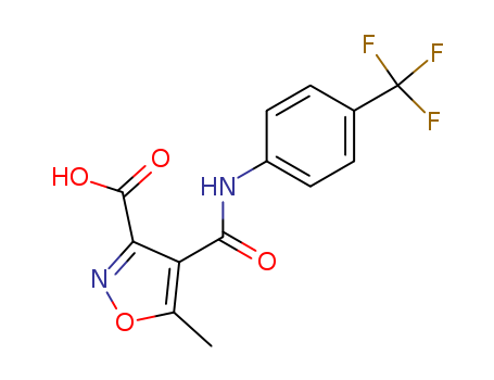 3-CARBOXY-5-METHYL-N-(4-(TRIFLUOROMETHYL)PHENYL)-4-ISOXAZOLECARBOXAMIDE