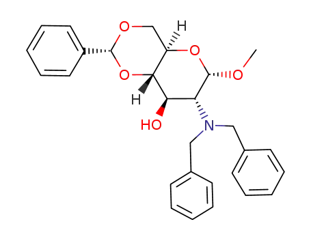methyl 2-N,N-dibenzylamino-4,6-O-benzylidene-2-deoxy-α-D-glucopyranoside