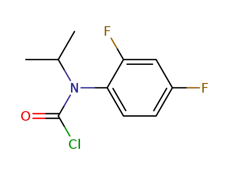 Molecular Structure of 212203-09-3 (N-(2,4-difluorophenyl)-N-isopropylcarbamoyl chloride)