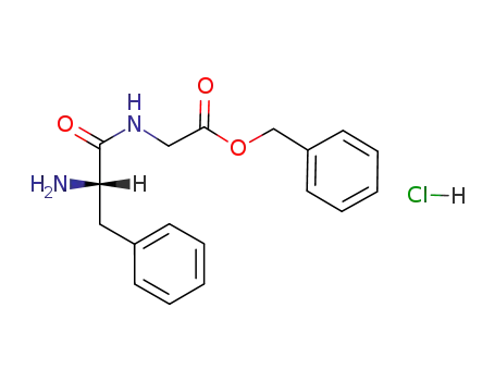 Molecular Structure of 49759-88-8 (Glycine, N-L-phenylalanyl-, phenylmethyl ester, monohydrochloride)