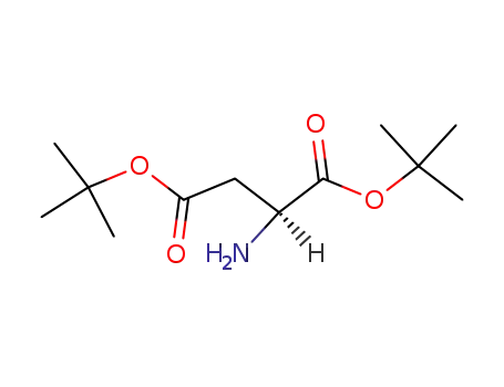 Molecular Structure of 13795-73-8 ((2S)-2-Aminobutanedioic acid ditert-butyl ester)