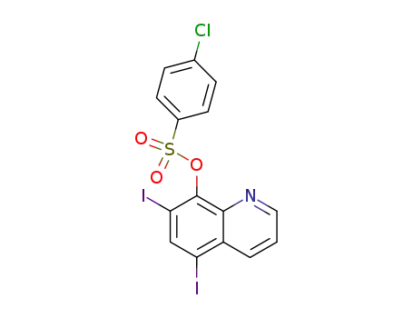 Molecular Structure of 784210-31-7 (4-chloro-benzenesulfonic acid 5,7-diiodo-quinolin-8-yl ester)