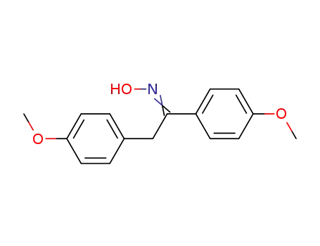 Molecular Structure of 5471-45-4 (N-[1,2-bis(4-methoxyphenyl)ethylidene]hydroxylamine)